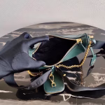 Prada Re-Edition 2005 Shoulder Bag In Green Saffiano Leather - Image 5