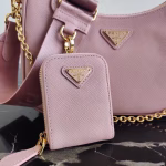 Prada Re-Edition 2005 Shoulder Bag In Pink Saffiano Leather - Image 3
