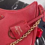 Prada Re-Edition 2005 Shoulder Bag In Red Saffiano Leather - Image 3