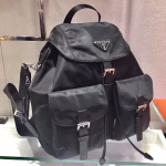 Prada Black Nylon Backpack With Clutch - Image 6