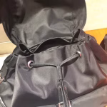 Prada Black Nylon Backpack With Clutch - Image 7