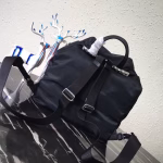 Prada Black Nylon Backpack With Red Metal Studs - Image 8