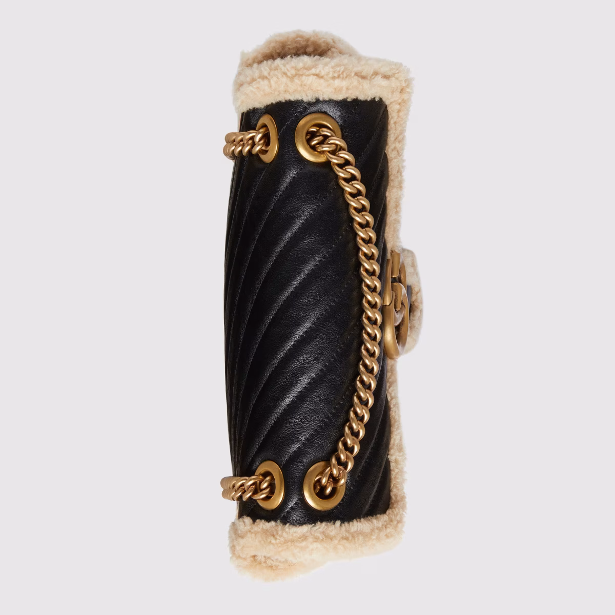 GG Marmont small shoulder bag with wool trim - Image 2