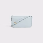 SHOULDER BAG TRIOMPHE IN SHINY CALFSKIN SOFT BLUE - Image 3