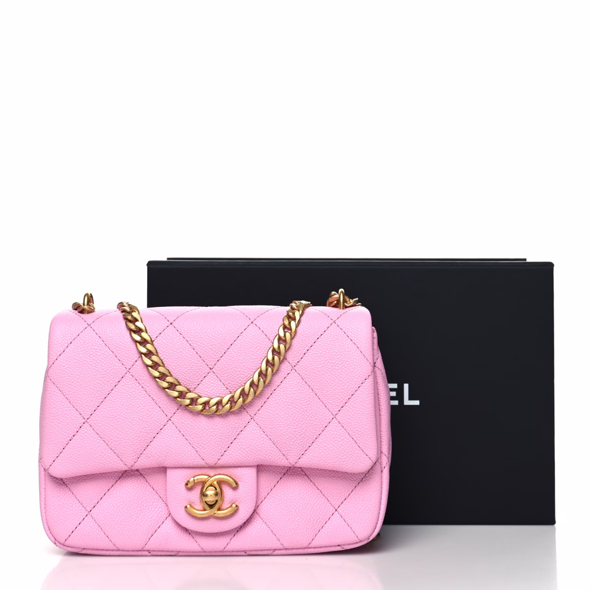 Caviar Quilted Mini Sweetheart Flap Lilas - Image 10