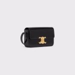 TRIOMPHE SHOULDER BAG IN SHINY CALFSKIN BLACK - Image 2
