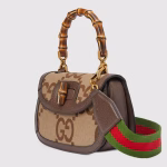 Small Bamboo Bag with Super Double G No.675797 UKMDT 2570 - Image 2