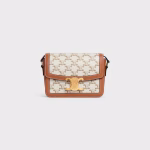 TEEN TRIOMPHE BAG IN TRIOMPHE CANVAS AND CALFSKIN WHITE