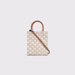 MINI VERTICAL CABAS IN TRIOMPHE CANVAS AND CALFSKIN WITH CELINE PRINT WHITE - Image 3