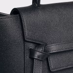 MICRO BELT BAG IN GRAINED CALFSKIN BLACK - Image 3