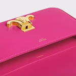 SHOULDER BAG TRIOMPHE IN SHINY CALFSKIN BRIGHT PINK - Image 3