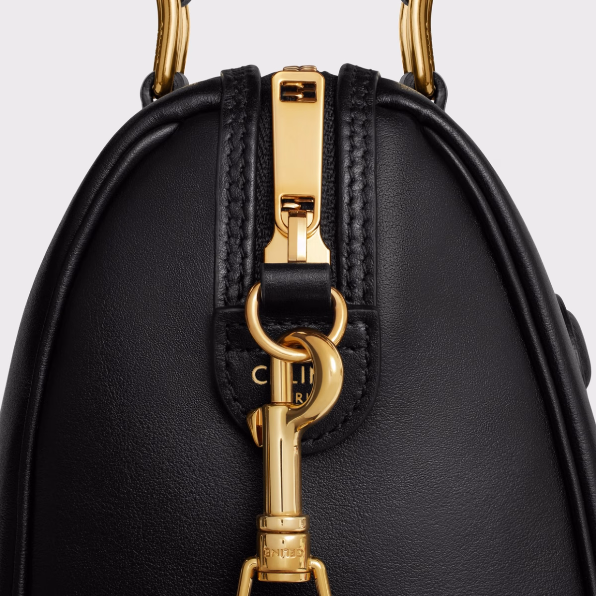 SMALL BOSTON CUIR TRIOMPHE IN SMOOTH CALFSKIN BLACK - Image 5