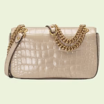 GG Marmont small crocodile shoulder bag - Image 6