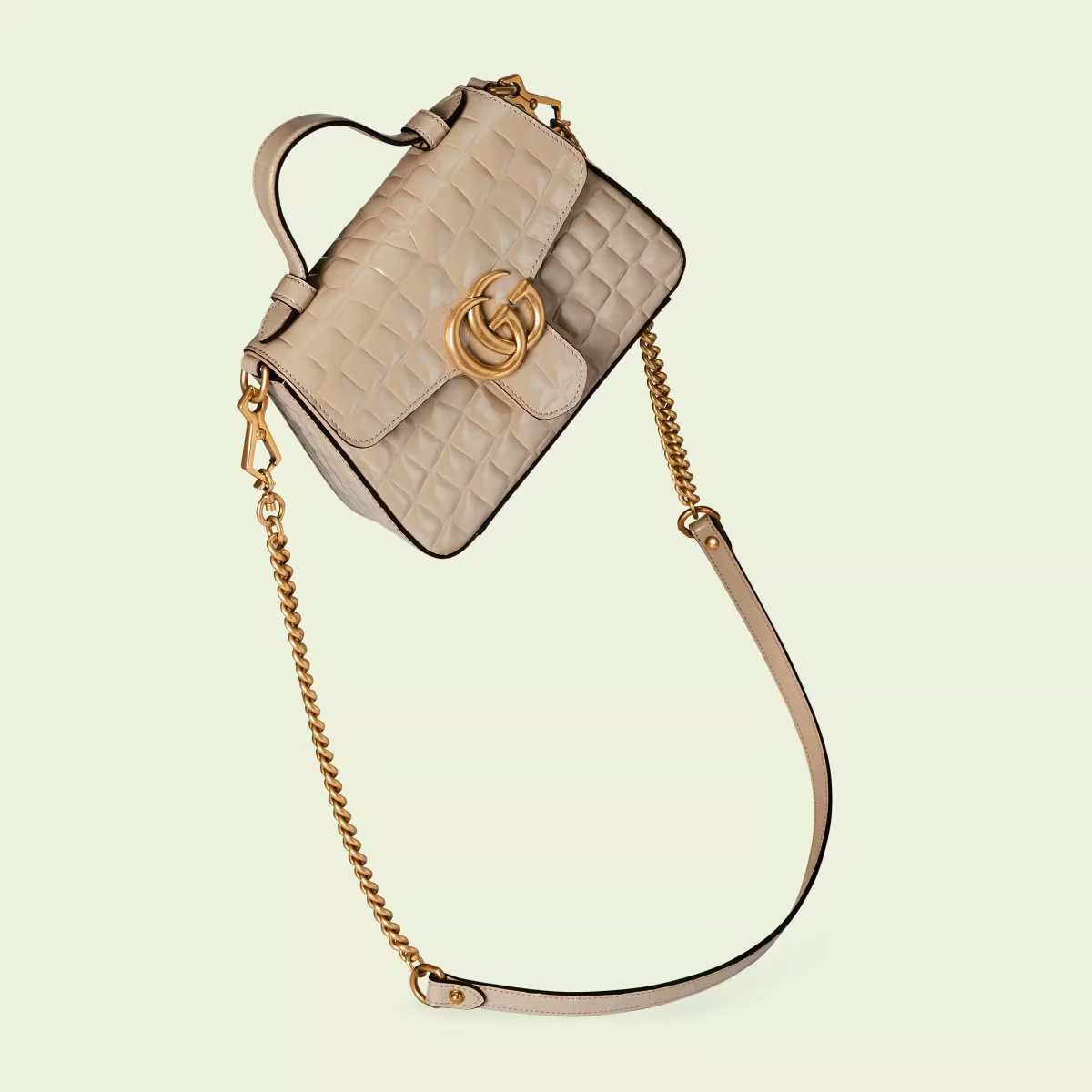 GG Marmont mini crocodile top handle bag - Image 2