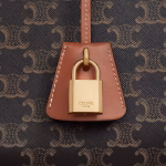 MINI HORIZONTAL CABAS IN TRIOMPHE CANVAS AND CALFSKIN TAN - Image 5