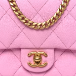 Caviar Quilted Mini Sweetheart Flap Lilas - Image 5