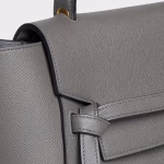 MICRO BELT BAG IN GRAINED CALFSKIN GREY - Image 4
