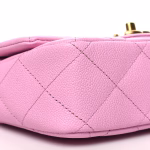 Caviar Quilted Mini Sweetheart Flap Lilas - Image 9
