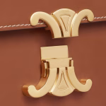 TRIOMHE CLASSIC GLOSSY COW LEATHER HANDBAG - Image 4