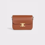 TRIOMHE CLASSIC GLOSSY COW LEATHER HANDBAG