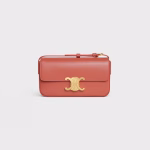 SHOULDER BAG TRIOMPHE IN SHINY CALFSKIN LYCHEE