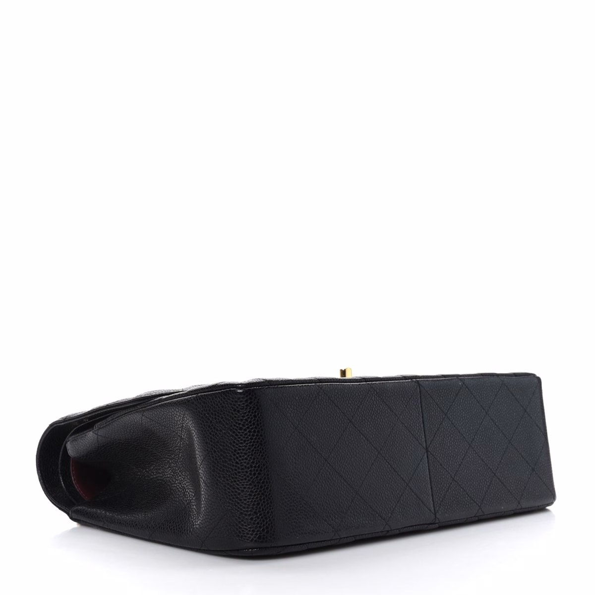 Caviar Quilted Jumbo Double Flap Black - Image 7