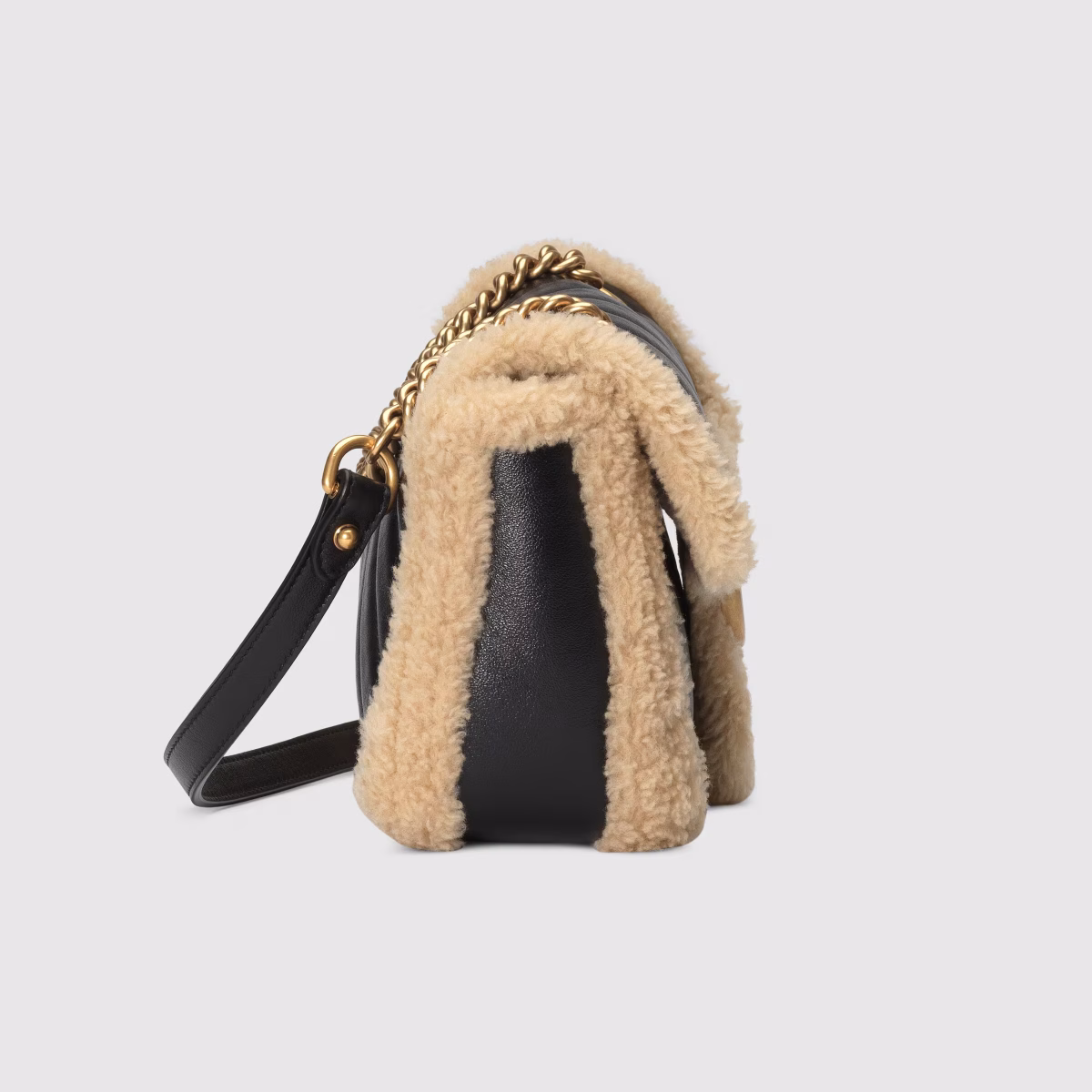 GG Marmont small shoulder bag with wool trim - Image 7