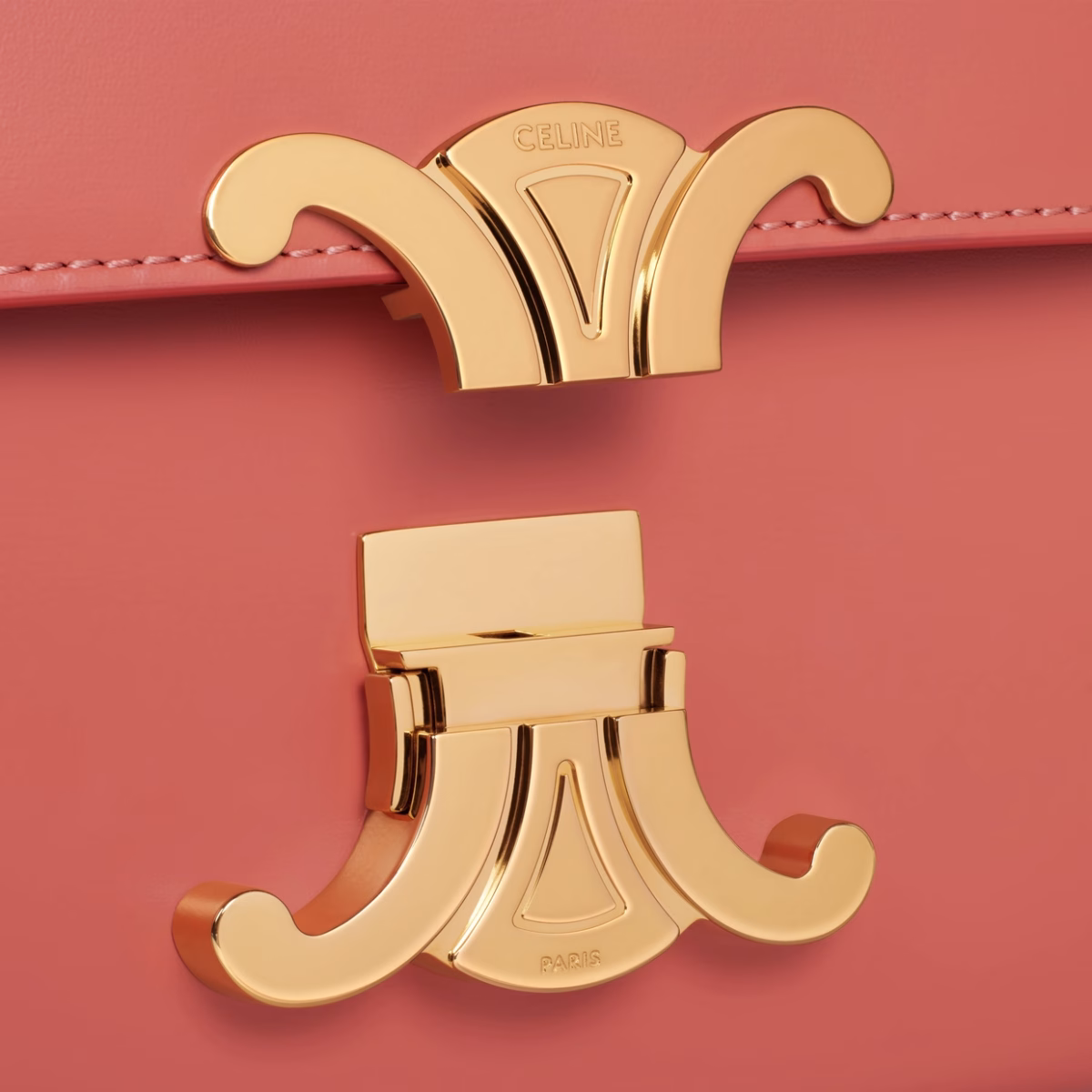 SHOULDER BAG TRIOMPHE IN SHINY CALFSKIN LYCHEE - Image 5