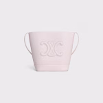 SMALL BUCKET CUIR TRIOMPHE IN SMOOTH CALFSKIN POUDR?