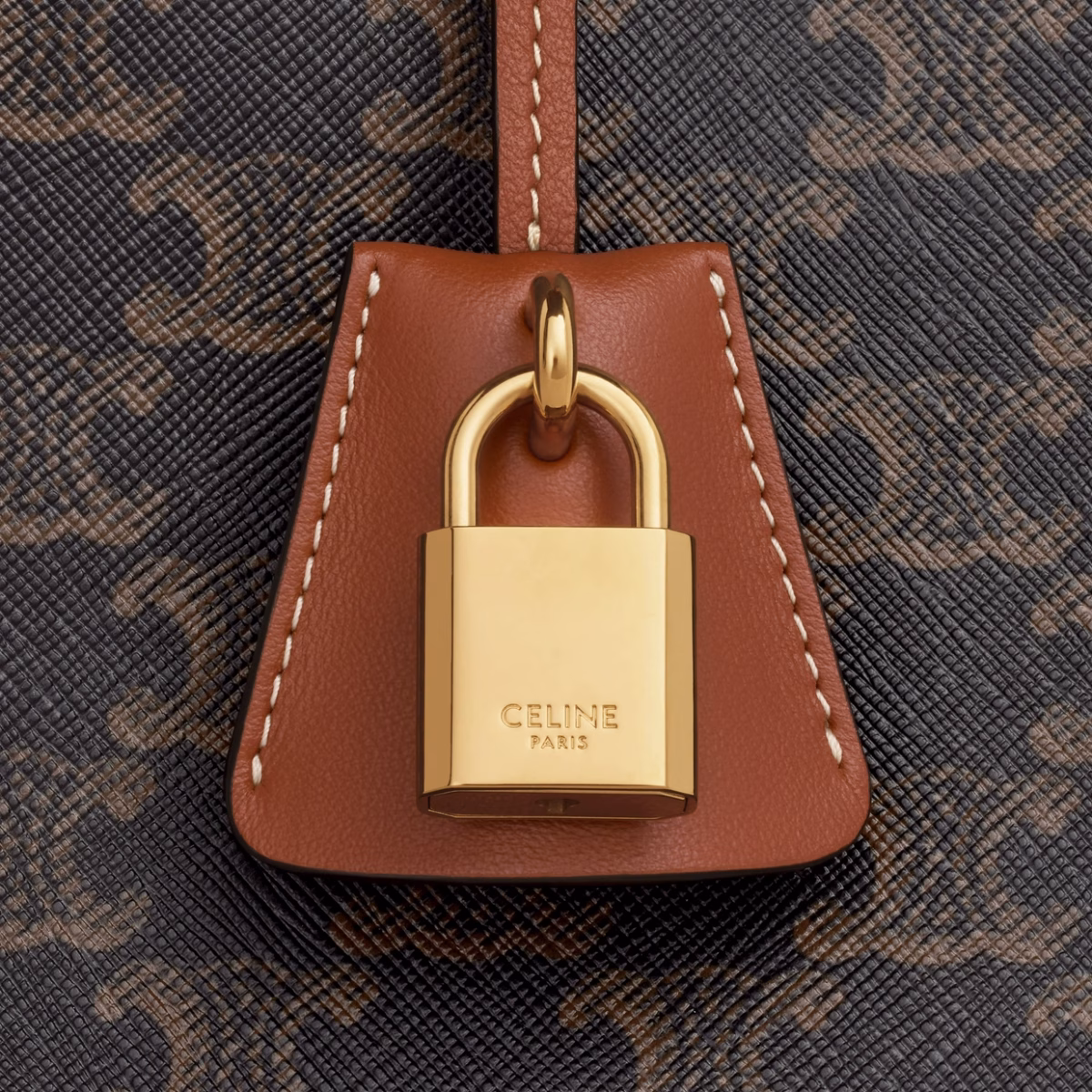 HORIZONTAL CABAS IN TRIOMPHE CANVAS AND CALFSKIN TAN - Image 4