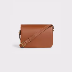 TRIOMHE CLASSIC GLOSSY COW LEATHER HANDBAG - Image 3