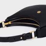 AVA TRIOMPHE SOFT BAG IN SMOOTH CALFSKIN BLACK - Image 4