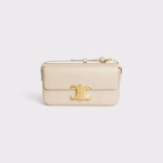 SHOULDER BAG TRIOMPHE IN SHINY CALFSKIN PAMPA