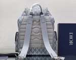 Dior Hit the Road Backpack In Gray CD Diamond Canvas - Image 4