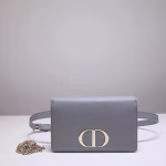 Dior 30 Montaigne 2 In 1 Belt Bag In Grey Calfskin - Image 7