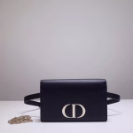 Dior 30 Montaigne 2 In 1 Belt Bag In Black Calfskin - Image 6