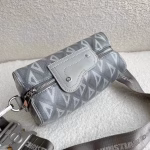 Dior Lingot Messenger Bag In Gray CD Diamond Canvas - Image 7