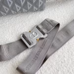 Dior Lingot Messenger Bag In Gray CD Diamond Canvas - Image 5