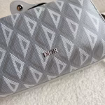 Dior Lingot Messenger Bag In Gray CD Diamond Canvas - Image 3
