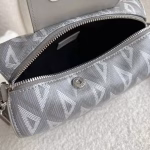 Dior Lingot Messenger Bag In Gray CD Diamond Canvas - Image 2
