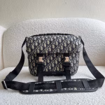 Dior Explorer Messenger Bag In Black Dior Oblique Jacquard - Image 2