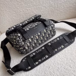 Dior Explorer Messenger Bag In Black Dior Oblique Jacquard - Image 3