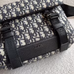Dior Explorer Messenger Bag In Black Dior Oblique Jacquard - Image 5