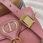 Dior Small Bobby Bag In Dark Nude Calfskin - Image 2