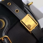 Dior Small Bobby Bag In Black Calfskin - Image 4