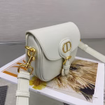 Dior Small Bobby Bag In White Calfskin - Image 3