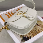 Dior Small Bobby Bag In White Calfskin - Image 4