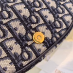 Dior Small Bobby Bag In Blue Dior Oblique Canvas - Image 6