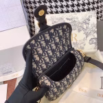 Dior Small Bobby Bag In Blue Dior Oblique Canvas - Image 8