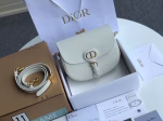 Dior Medium Bobby Bag In White Calfskin - Image 7
